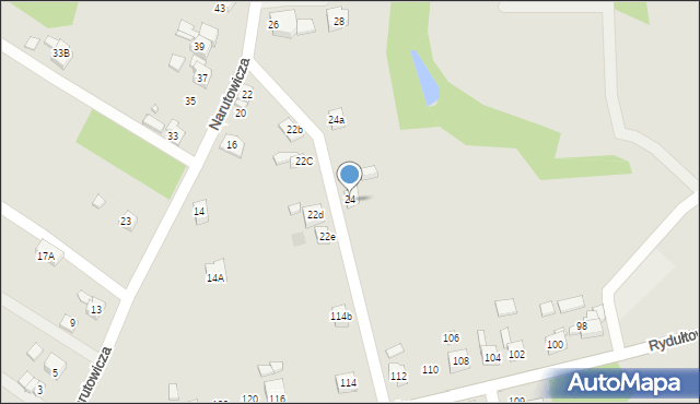 Radlin, Narutowicza Gabriela, 24D, mapa Radlin