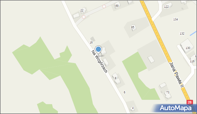 Radocza, Na Wzgórzach, 12, mapa Radocza