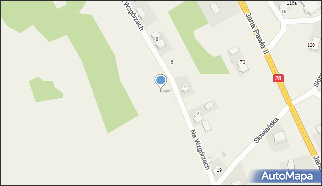 Radocza, Na Wzgórzach, 5, mapa Radocza