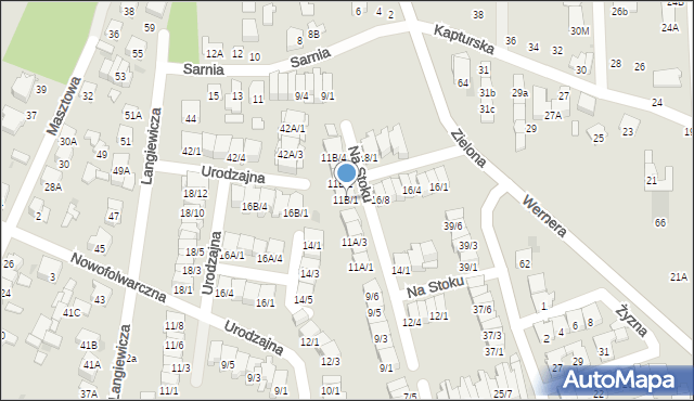 Radom, Na Stoku, 11B/1, mapa Radomia