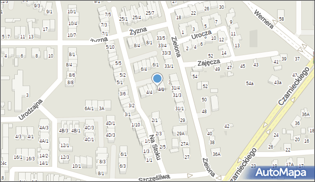 Radom, Na Stoku, 4/2, mapa Radomia