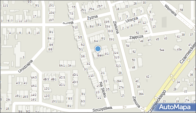 Radom, Na Stoku, 4/5, mapa Radomia