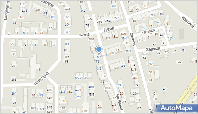 Radom, Na Stoku, 5/2, mapa Radomia