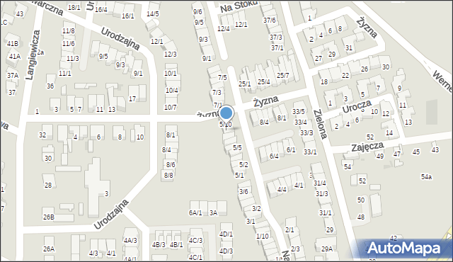 Radom, Na Stoku, 5/9, mapa Radomia