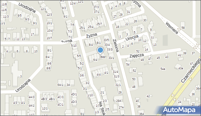 Radom, Na Stoku, 6/2, mapa Radomia