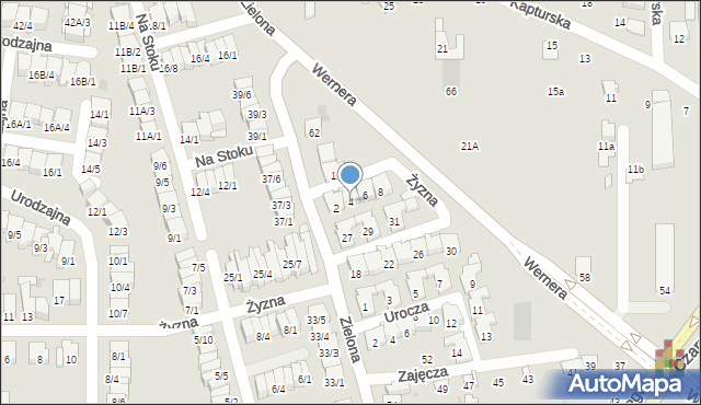 Radom, Nadziei, 4, mapa Radomia