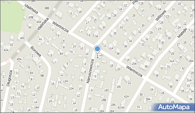 Radom, Naruszewicza Adama, 1, mapa Radomia