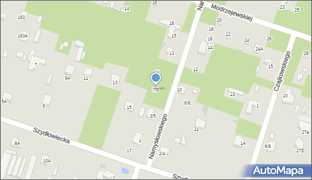 Radom, Namysłowskiego Karola, 7/9, mapa Radomia