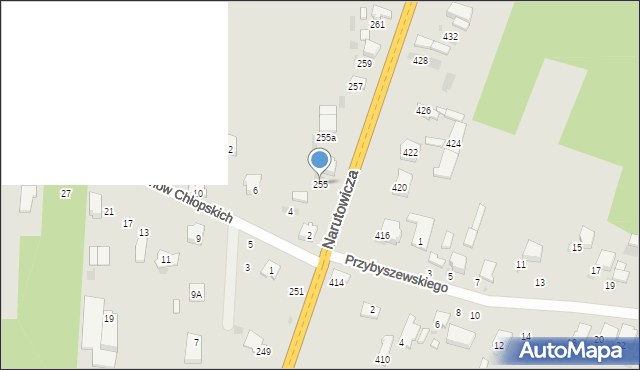 Radomsko, Narutowicza Gabriela, 255, mapa Radomsko