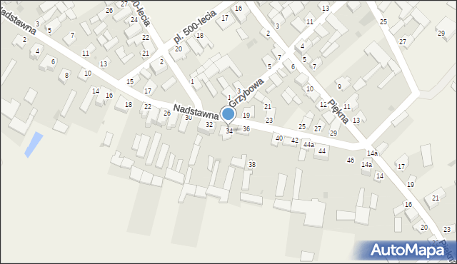 Radziłów, Nadstawna, 34, mapa Radziłów