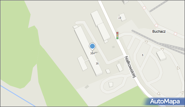 Radzionków, Nałkowskiej Zofii, 36A, mapa Radzionków