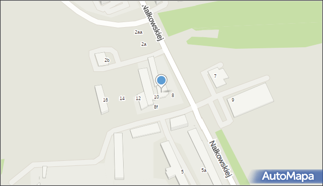 Radzionków, Nałkowskiej Zofii, 4, mapa Radzionków