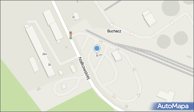 Radzionków, Nałkowskiej Zofii, 6, mapa Radzionków