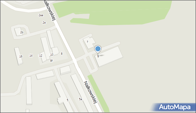 Radzionków, Nałkowskiej Zofii, 9, mapa Radzionków