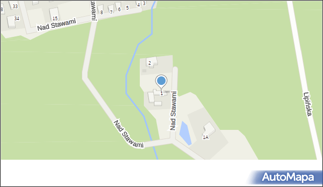 Radzyń, Nad Stawami, 1, mapa Radzyń