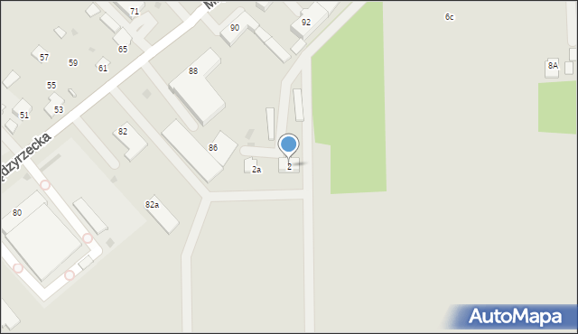 Radzyń Podlaski, Nadwitnie, 2, mapa Radzyń Podlaski