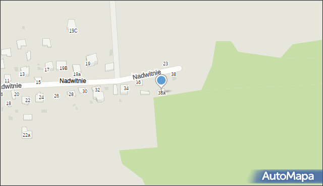 Radzyń Podlaski, Nadwitnie, 38a, mapa Radzyń Podlaski