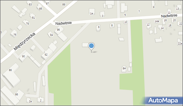 Radzyń Podlaski, Nadwitnie, 6c, mapa Radzyń Podlaski