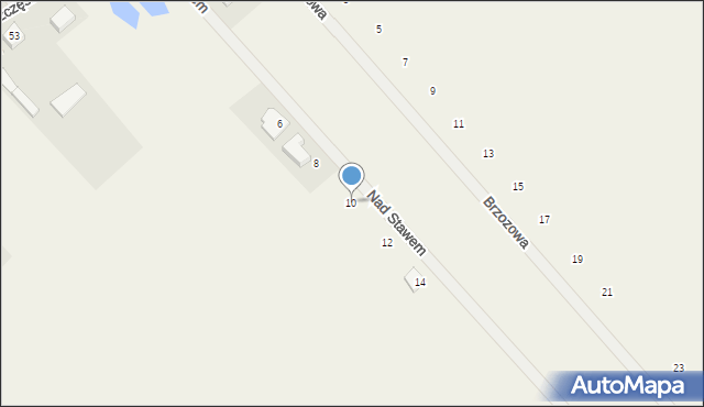 Rajec Poduchowny, Nad Stawem, 10, mapa Rajec Poduchowny