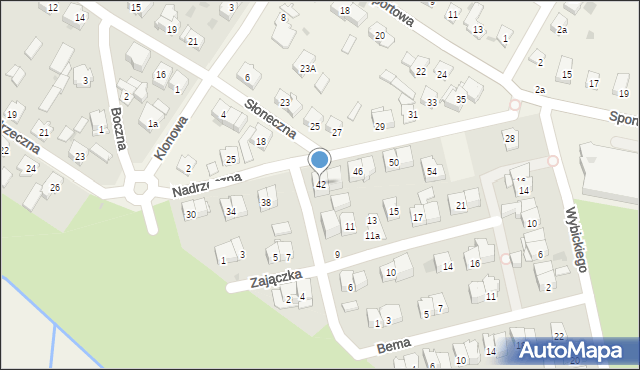 Raszyn, Nadrzeczna, 42, mapa Raszyn