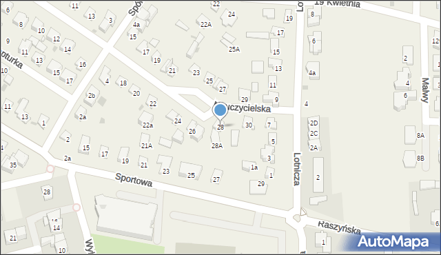 Raszyn, Nauczycielska, 28, mapa Raszyn