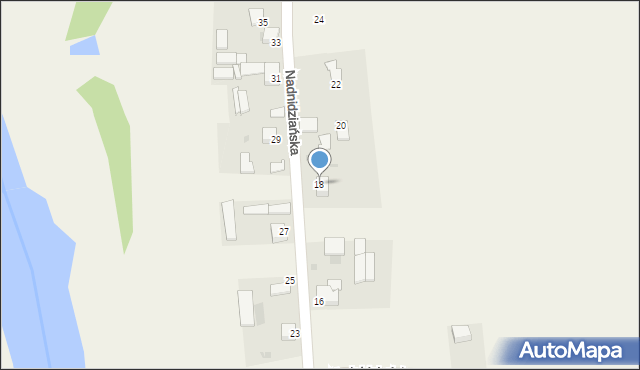 Rębów, Nadnidziańska, 18, mapa Rębów