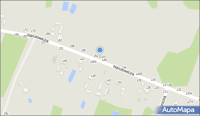 Rejowiec Fabryczny, Narutowicza Gabriela, 150, mapa Rejowiec Fabryczny
