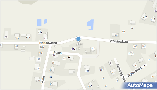 Rogoźnik, Narutowicza Gabriela, 92a, mapa Rogoźnik