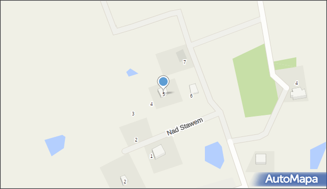 Rokocin, Nad Stawem, 5, mapa Rokocin