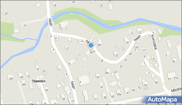 Ropczyce, Najświętszej Marii Panny, 14, mapa Ropczyce