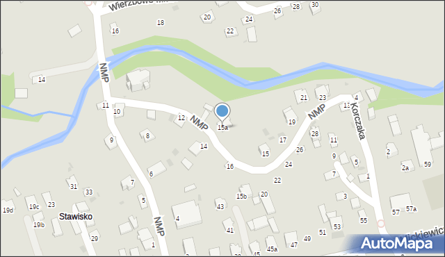 Ropczyce, Najświętszej Marii Panny, 15a, mapa Ropczyce