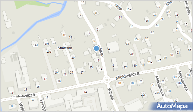 Ropczyce, Najświętszej Marii Panny, 3, mapa Ropczyce