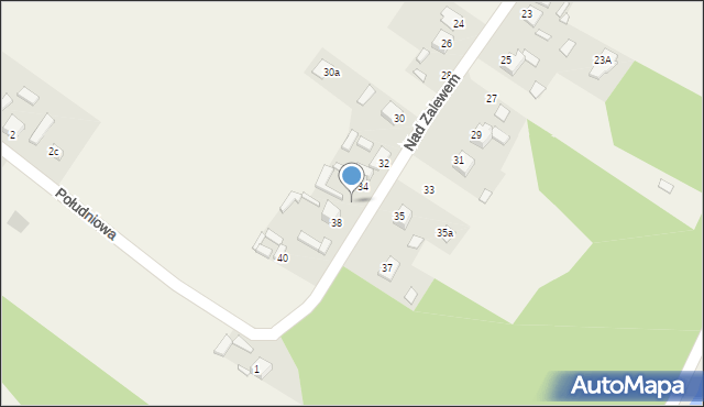 Ruda, Nad Zalewem, 36, mapa Ruda