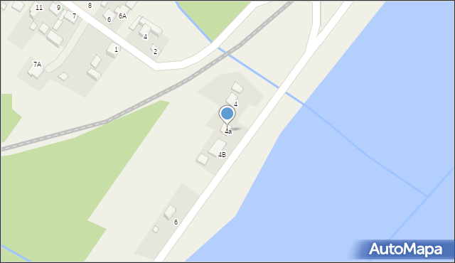 Ruda, Nad Zalewem, 4a, mapa Ruda