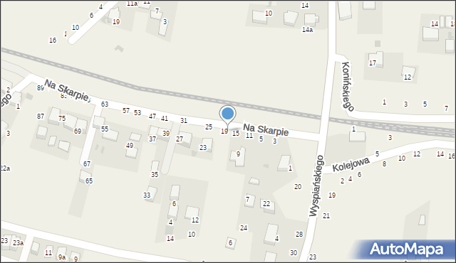 Rudawa, Na Skarpie, 17, mapa Rudawa