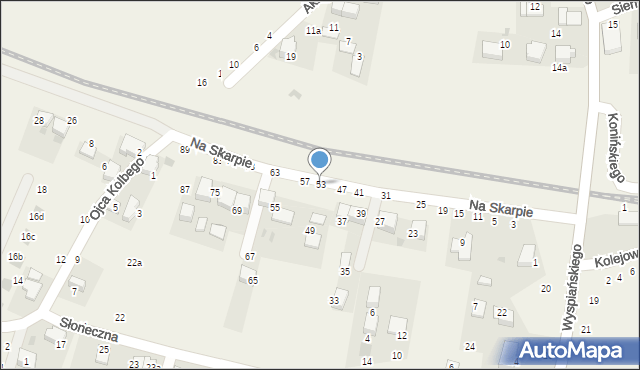 Rudawa, Na Skarpie, 53, mapa Rudawa