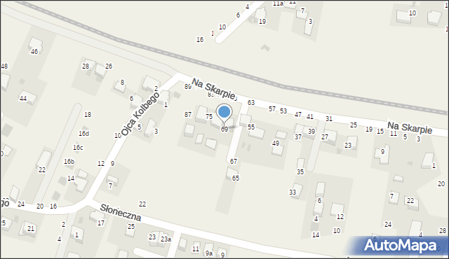 Rudawa, Na Skarpie, 69, mapa Rudawa