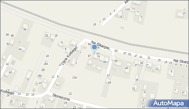 Rudawa, Na Skarpie, 81, mapa Rudawa