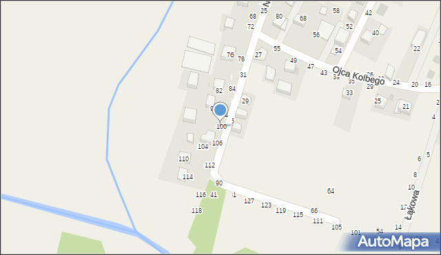 Rudawa, Nad Rudawką, 100, mapa Rudawa