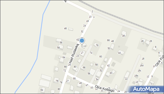 Rudawa, Nad Rudawką, 15a, mapa Rudawa