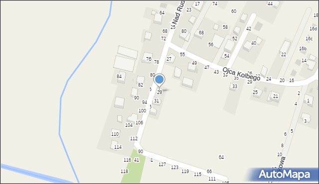 Rudawa, Nad Rudawką, 29, mapa Rudawa
