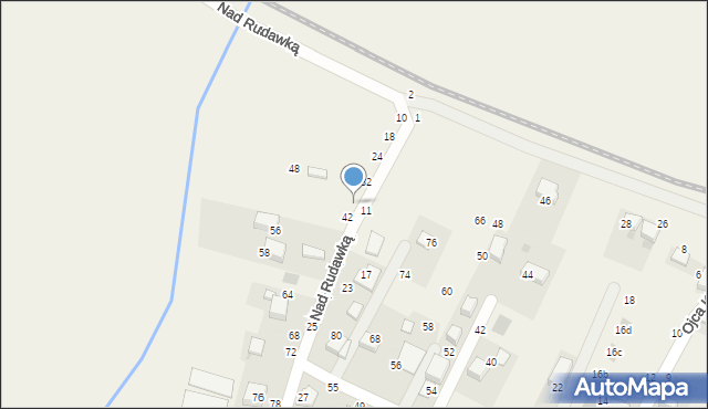 Rudawa, Nad Rudawką, 38, mapa Rudawa