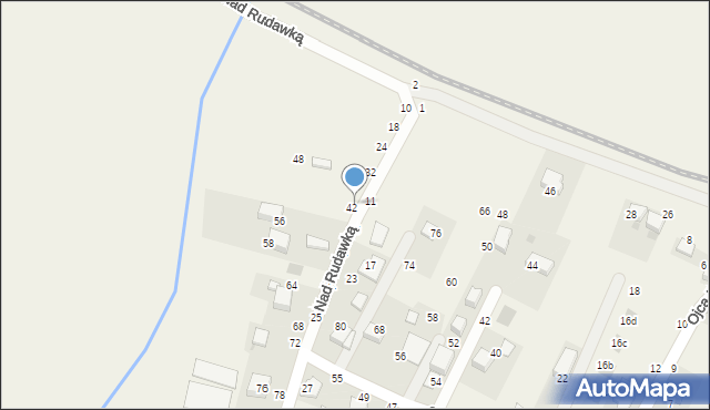 Rudawa, Nad Rudawką, 40, mapa Rudawa