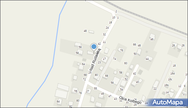 Rudawa, Nad Rudawką, 52, mapa Rudawa