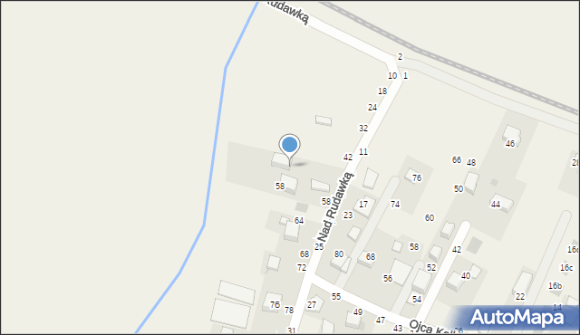 Rudawa, Nad Rudawką, 56, mapa Rudawa