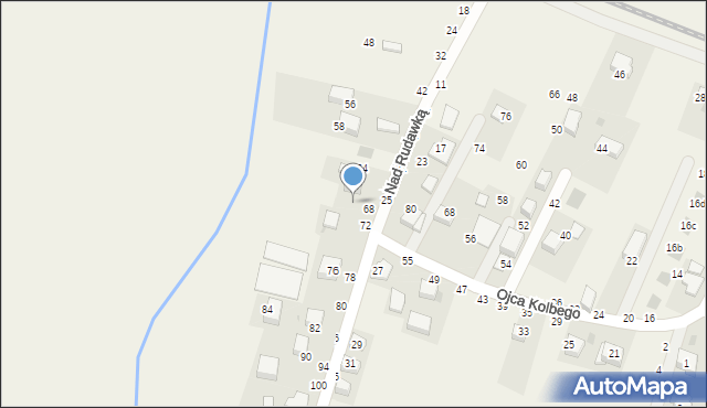 Rudawa, Nad Rudawką, 70, mapa Rudawa