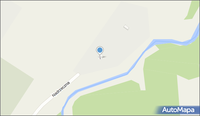 Rudki, Nadrzeczna, 1, mapa Rudki