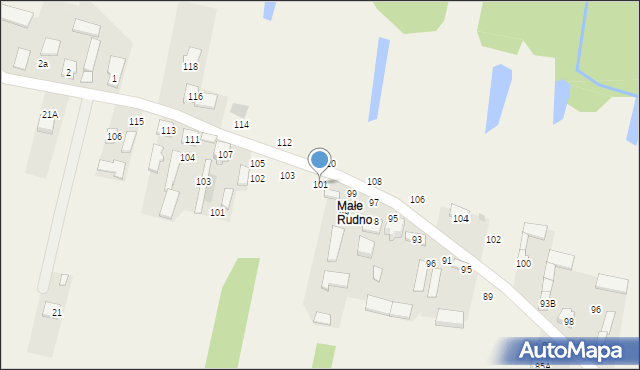 Rudno, Na Wspólnej, 101, mapa Rudno