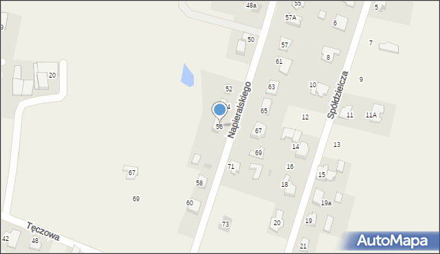 Rudziczka, Napieralskiego Adama, 56, mapa Rudziczka