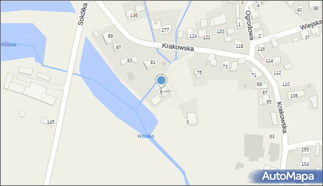 Rusocice, Na Brzegu, 5, mapa Rusocice